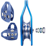 Mountaineering Rock Climbing Rescuing Single Roller Pulley, Carriage Pulley Sheave Rappelling Arborist Equipment