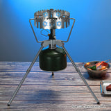 Camping Stove Rack with Adapter Windproof Pot Rack Camping Stove Stand Bracket Holder Stove Support for Camping Hiking Picnic