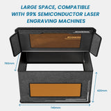ATOMSTACK FB2 Laser Engraver Closure with Vent Foldable Fireproof Dust-proof Smoke Exhaust Extended Smoke Pipe 700x700x460mm
