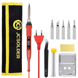 JCD 80W Electric Soldering Iron LCD Digital Display Adjustable Temperature 220V/110V Solder Station Welding RepairTool Kit 908S