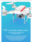KY606D Folding Drone Aerial Photography 4K Pixel Camera Quadcopter Air Pressure Fixed Height Black White Helicopter Toy