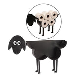 Sheep Decorative Toilet Paper Holder Free-Standing Tissue Storage Paper Roll Stand Storage Black Home Bathroom Decorations