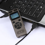 16GB Voice Recorder USB Business Portable Digital Audio Recorder with MP3 Player Support Multi-Language Tf Card
