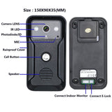 7 inch Video Intercom Door Phone RFID System With HD Doorbell 1000TVL Camera with Home Stainless Steel Electronic Door Lock