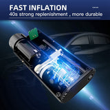 YANTU 150 PSI Tire Inflator, Portable Electric Air Compressor for Cars,120W Tire Pump with Digital Display,Auto Shut Off