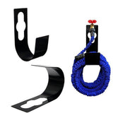 Garden Hose Holder Outdoor Wall Mounted Tap Watering Organizer Storage Holder  Pipe Reel Holder Hanger Black