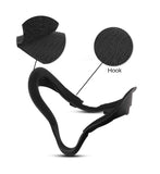 Facial Interface Bracket face/lens Cover Set for Oculus Quest 2,PU Leather Foam Face Pad for Oculus Quest 2 VR Accessories,Black