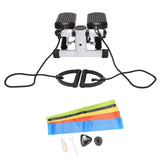 Mini Stair Stepper With Resistance Bands And LCD Monitor Portable Stair Climber Exercise Machine For Full Body Workout