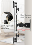 Wall Mount Tablet Stand Screen 360 Rotating, Tablets Metal Holder Tilt Angle 90 Degree Support 7- 13 Inch Tablets