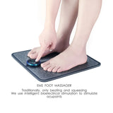 EMS Leg Reshaping USB Foot Massager Wireless Remote Control Massage Cushion Household 30x32cm Massage & Relaxation NShopping
