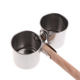 10 Set Stainless Steel Bird Water Feeder Dishes Parrot Pet Food Feeding Cups With Clamp Cage Hanging Bowl Dispenser Wholesale X2