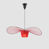 Modern Straw Hat Pendant Light  Hanging lustre lamp Nordic Minimalist Creative for Dining Living Bedroom Bar Cafe Room