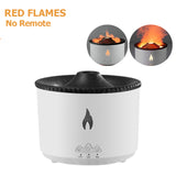 Volcanic Flame Air Humidifier with Night Light Remote Control 2 Modes 300ml Aroma Diffuser Essential Oil Smoke Ring Lamp
