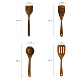 8PCS Olive Wood Spatula Soup Ladle Colander Cooking Shovel Wooden Frying Shovel Noodle Spoon Non-Stick Cookware Set