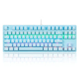 Gaming Mechanical Keyboard 87 keys Game Anti-ghosting Blue Switch RGB Backlit Wired Keyboard For Gamer Laptop PC