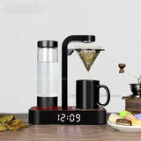 220V/600WCoffee Machine with Clocksmall Stainless Steel Automatic Hand Brewing Freshly Ground American Coffee Tea Making Machine
