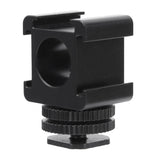 Hot Shoe Mount Adapter Camera Tri-Hot Shoe Mount Adapters For Microphone LED Video Light Monitor Camera Accessories