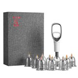 10/12 Cans HuaTuo ventosa Chinese Aspirating Cupping Vacuum Body Massage Set Health Care Therapy Relaxation Massage Cupping  set