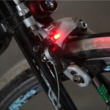 Portable Waterproof Nano Bike Brake Red LED light Safe Indicator Light Kits Bicycle Lights Bicycle Accessories