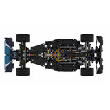 1348+Pcs Customized Blue Racing Car Bricks Model DIY Small Particle MOC Building Set MOC-36444 For Children Educational Toys