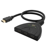 3 Port HDMI Splitter Cable 1080P Switch Switcher HUB Adapter for HDTV PS4 Xbox Black