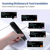 X5 Scanning Dictionary Pen 3.5 Inch Large Screen Smart Voice Text Scanning Translator Business Travel Device 112 Languages