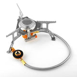 Outdoor Gas Stove Camping Hiking Gas Burner Folding Electronic Stove Hiking Portable Foldable Split Stove Cooking Burner Tool