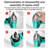 Electric Wrench Conversion Tool Hexagonal Interface Square Shaft Chrome Vanadium Alloy Steel Modified Joint Strong Magnetics