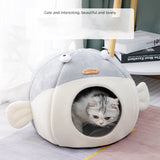 Sweet Cat Bed Warm Cat Nesk Round Pets Sleeping Cave Kitten Beds And Houses Soft Kitten Lounger Cushion Cat's Accessories