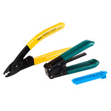DEBAOFU Fiber Optic Tool 7 in 1 FTTH Splice fiber optic tool kits Fibre stripper + fiber cleaver and tools bag Kit