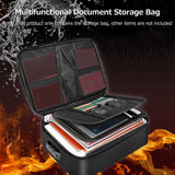 Multifunctional Multi-Layer Document Bag Large Capacity Fireproof Waterproof File Certificate Storage Bag with Password Lock