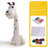 Kid Led Projector Drawing Table Portable Painting Desk Arts Projector Board Cartoon Boy Girl Baby Drawing Tool Educational Toy