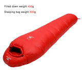 Very Warm White Goose  filled Adult Mummy style  Fit for Winter Thermal 4 kinds of thickness Camping Travel