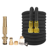 Portable High Pressure Water Gun Expandable Magic Flexible Garden Hose Watering Pipe Car Wash Spray Gun Brass Nozzle Sprinkler