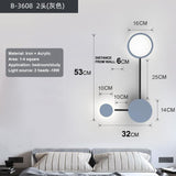 Nordic modern wall lamp Led minimalist wall lamp, living room bedroom, staircase lamp, home decoration bedside wall lamp install