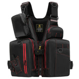 JARUSITE Fishing Life Jacket Multiple Pockets Floatation Vest Adults Buoyancy Waistcoat Fishing Wear Male Chest Pack Fishing