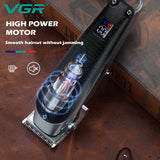 VGR Adjustable Hair Clipper Professional Electric Hair Trimmer Cordless Beard Hair Cutting Machine for Men Rechargeable USB