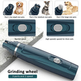 2 IN 1 Pets Grooming Kit USB Rechargeable Pet Dog Cat Paw Hair Clippers Trimmer Nail Grinder Foot Hair Cutting Machine Remover