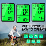 WEST BIKING LED Waterproof Bicycle Computer Digital Rate 75x50x15mm Cycling Bike Odometer Stopwatch Speedometer Wired MTB