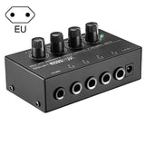 Newest HA400 Ultra-compact Mini Audio Stereo Headphone 4 Channels Amplifier With Power Adapter Black Color