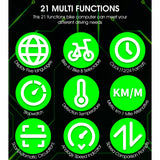 WEST BIKING USB Rechargeable Bicycle Computer Wireless Waterproof Backlight Cycling Odometer 5 Languages MTB Bike Speedometer