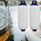 2x Boat Inflatable Bumper Marine Fender PVC Boat Anchor Fender Buoy Yacht Fenders UV Protection Ribbed Bumper Boat Accessories