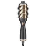 Professional Blowout Hair Dryer Brush Black Gold Dryer and Volumizer Hot Air Brush for Women