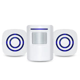 1 Set EU/US Plug Smart Door Bell Motion Sensor Wireless Doorbell Alert Secure System Alarm Doorbell 38 Chimes Door Ring Receiver