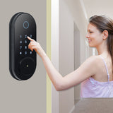 Waterproof TTLock Biometric Fingerprint Security Intelligent Smart Bluetooth APP Password Electronic Door Lock