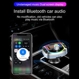 Car Bluetooth-compatible V5.0 MP3 Player 12~24V Car Charger PD Fast Charging Multifunction FM Transmitter Charger Adapter