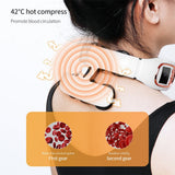 Intelligent TENS Pulse Neck Massager Warm Compress Neck Back Cervical Spine Pain Relief Kneading Massage Machine Power Control