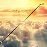 Handheld Boom Pole For Mic,5-Section Extendable Microphone Arm For Filming With 3/8 Inch Threads,Adjustable To 10Ft