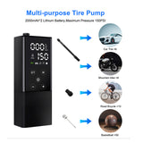 150PSI Portable Car Air Compressor Electric Wireless Tire Inflator Air Pump Rechargeable Digital For Car Motorcycle Balls