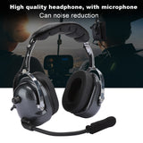 High quality Head Mount Aviation Noise Reduction Headset Racing Noise Canceling Headphone for BAOFENG/Motorola Audifono Metal